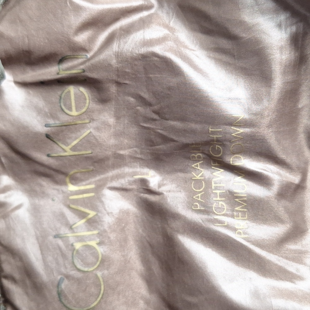 Calvin Klein Puffer Coat Packable Olive - Picture 10 of 11